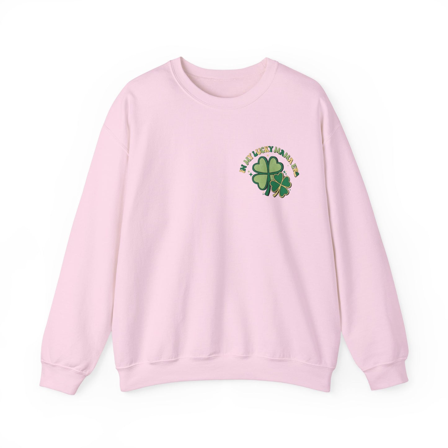 In My Lucky Mama Era Shamrock  St. Patrick's Day Unisex Crewneck Sweatshirt