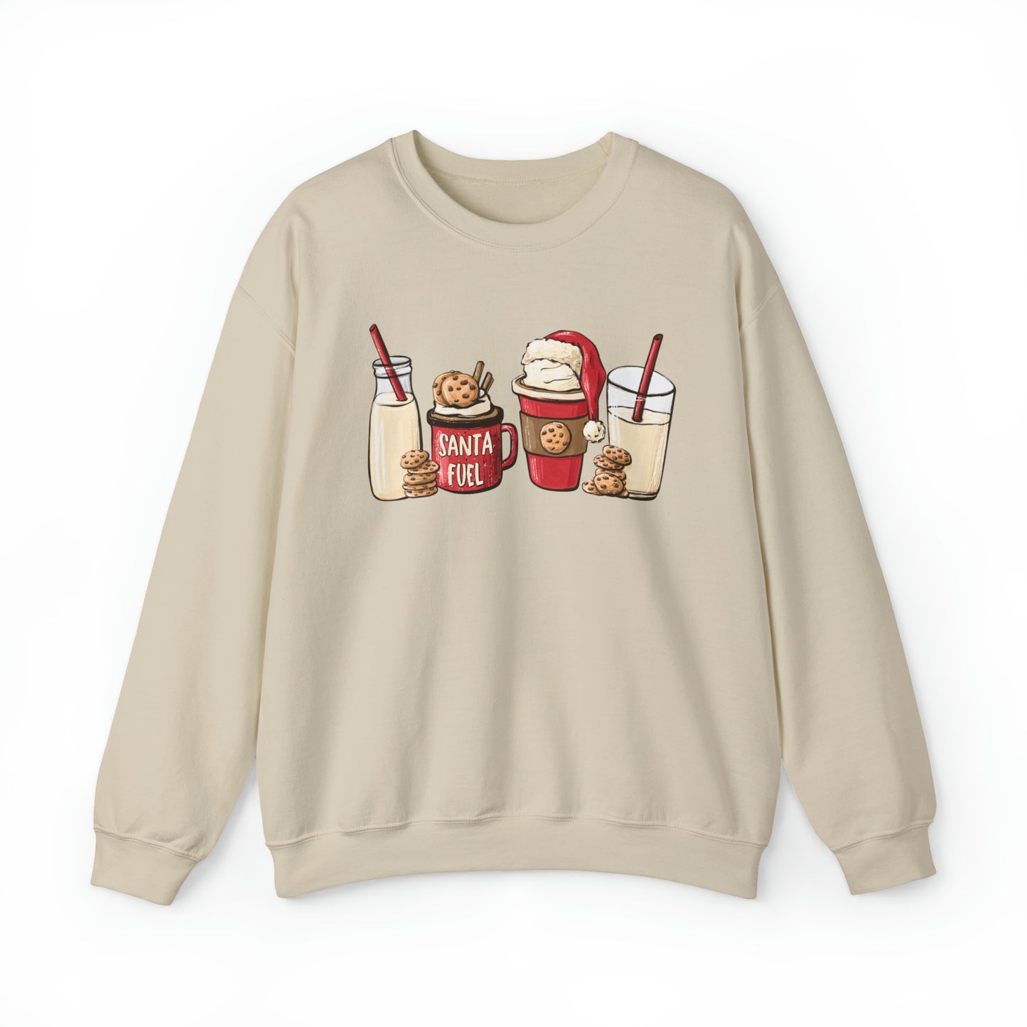 Santa's Fuel Milk and Cookies Unisex Sweatshirt