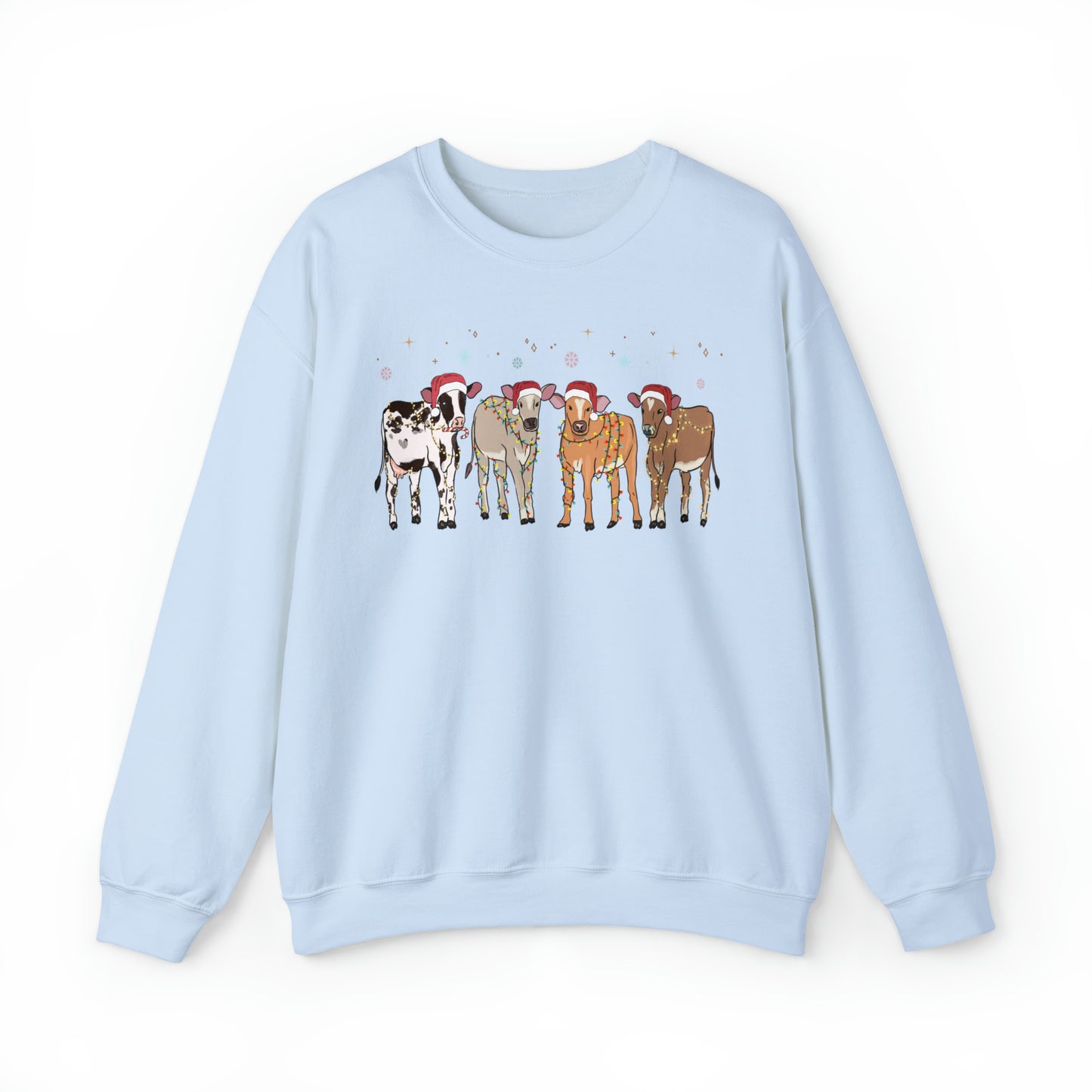 Moo-rry Christmas Cow Lover Unisex Sweatshirt