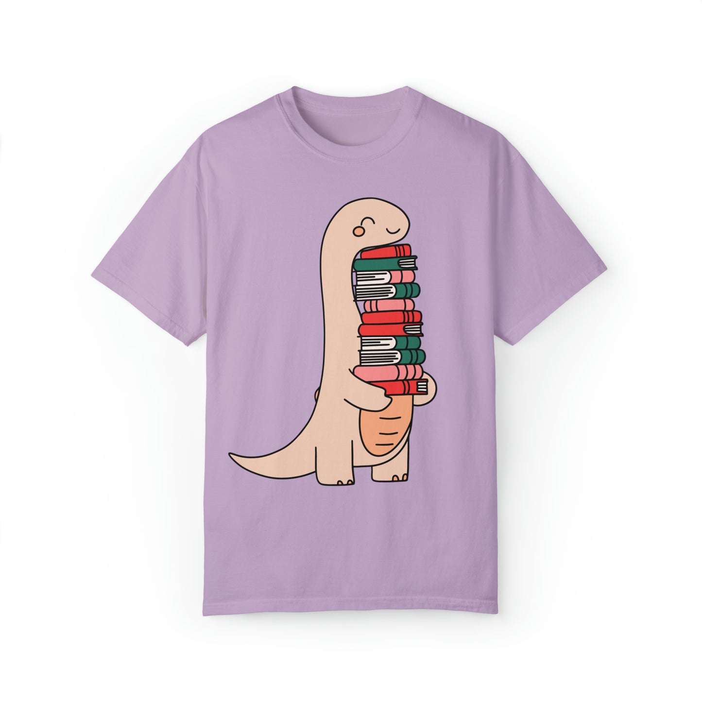 Dino-Reader Unisex Garment-Dyed T-shirt