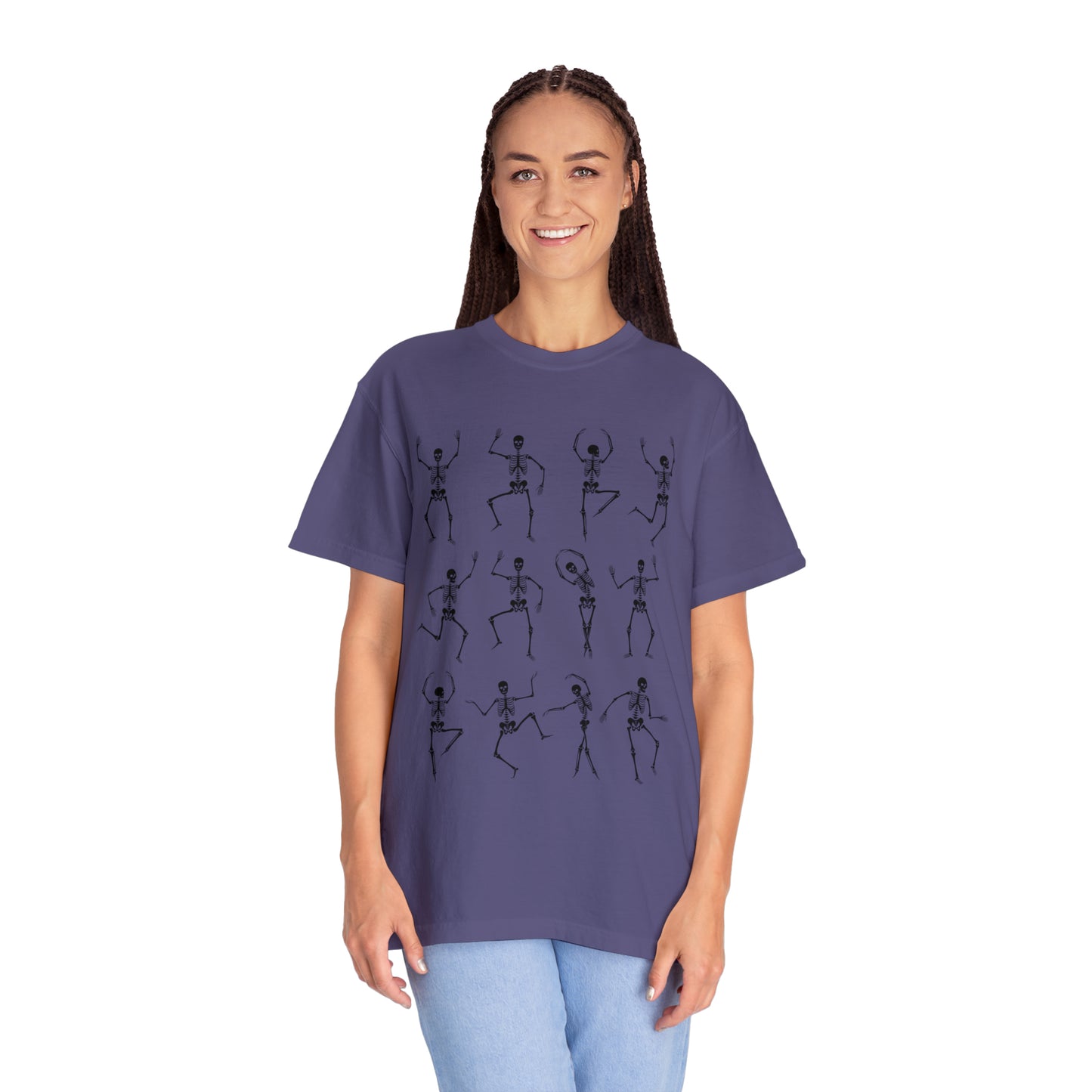 Dancing Skeletons Halloween Comfort Colors Unisex Garment-Dyed T-shirt