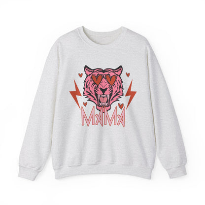 Mama Tiger Valentines Unisex Crewneck Sweatshirt