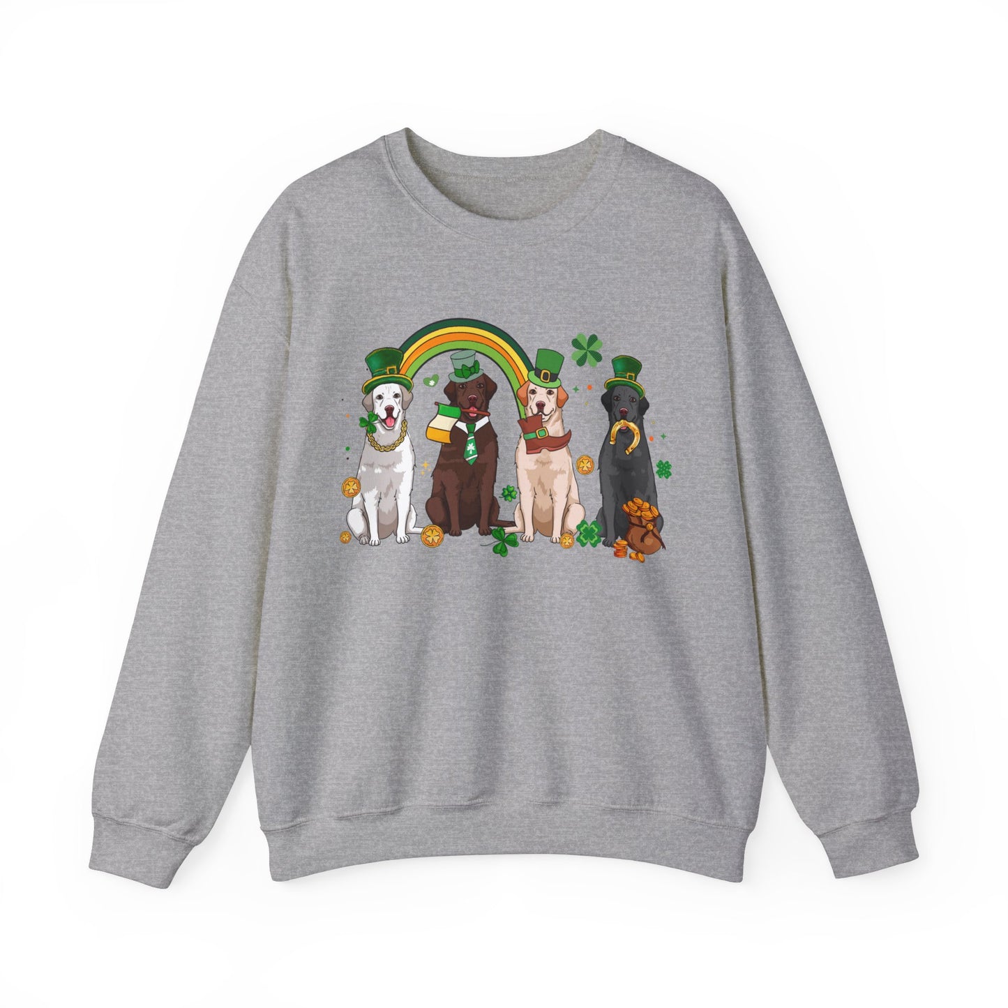 Labrador Dog Lover St. Patrick's Day Unisex Crewneck Sweatshirt