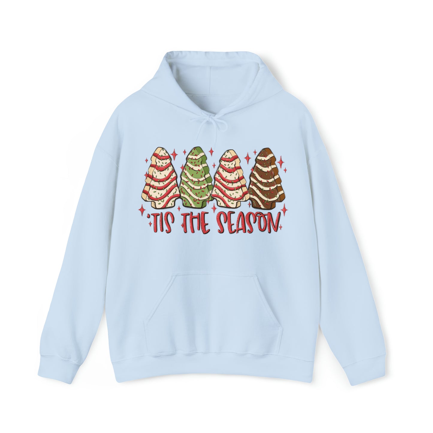 Tis The Season Little Debbie Christmas Tree Cakes Unisex Hooded Sweatshirt