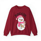 Bougie Snowman Winter Unisex Sweatshirt