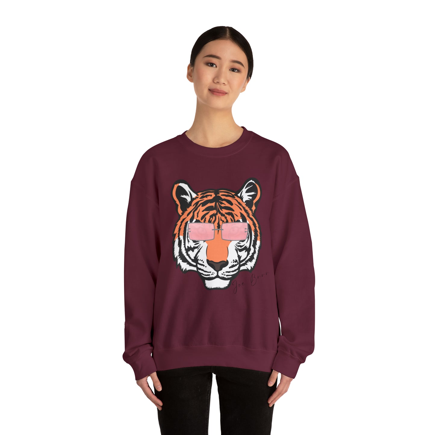 Joe Brrrrr Tiger Glasses Unisex Sweatshirt