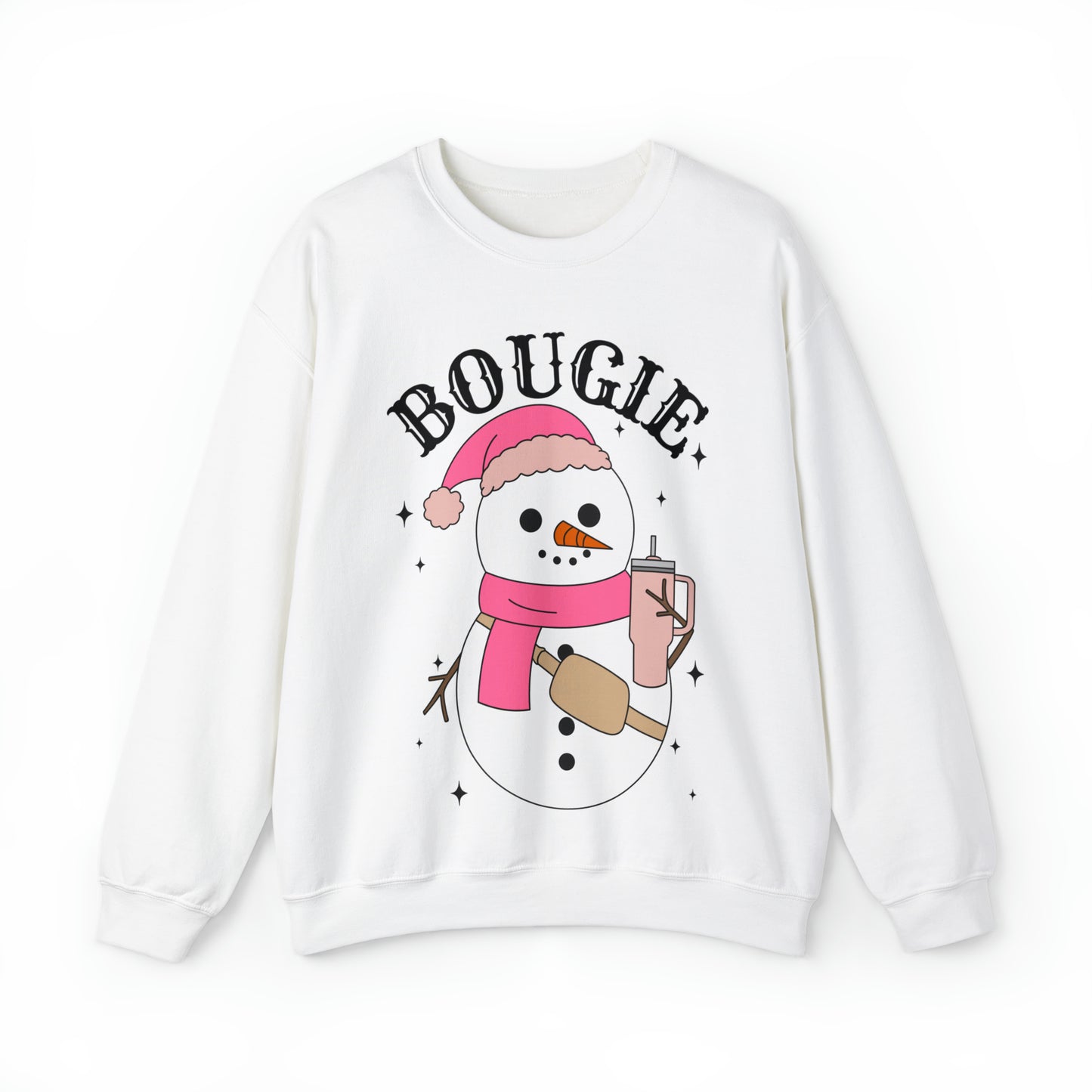 Bougie Snowman Winter Unisex Sweatshirt