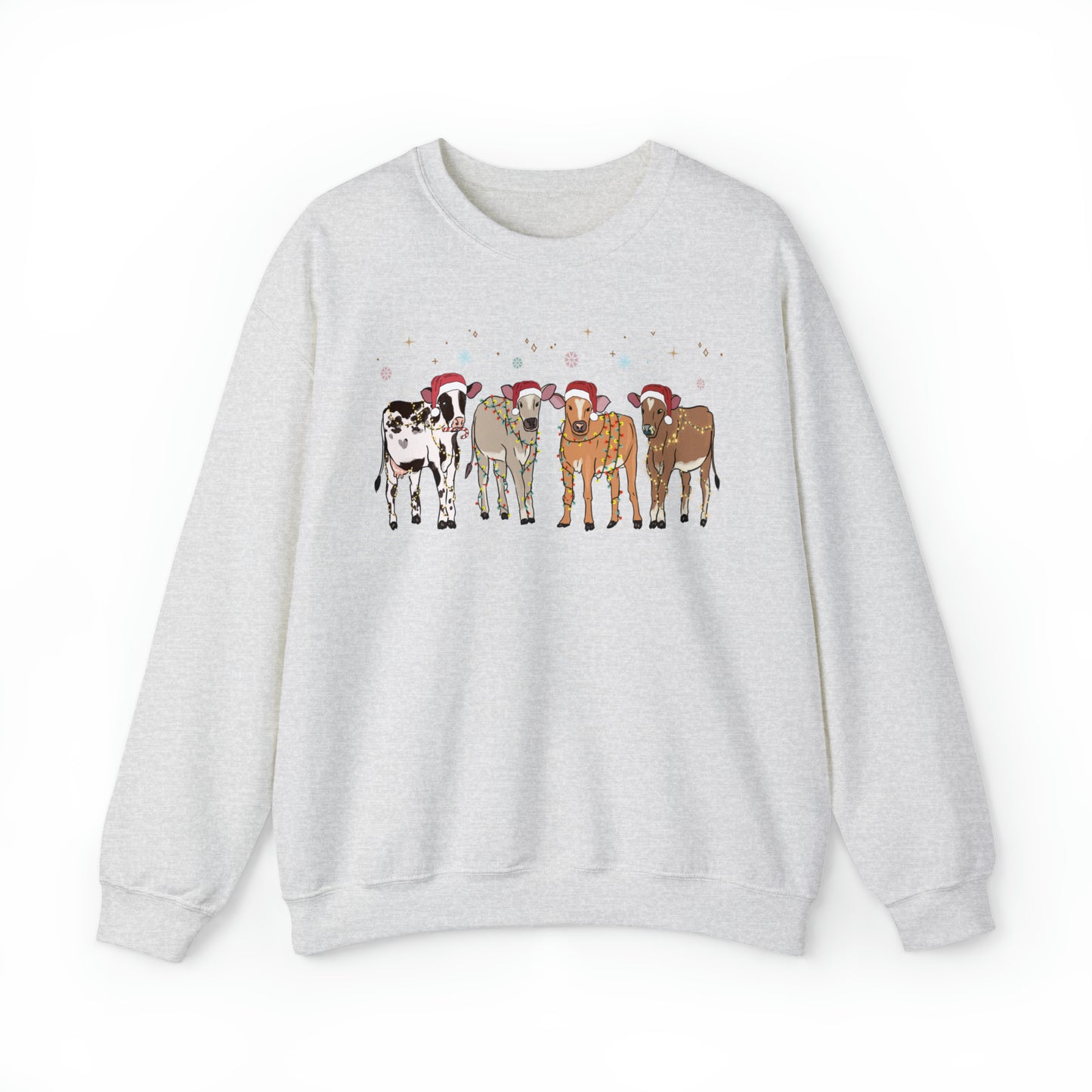 Moo-rry Christmas Cow Lover Unisex Sweatshirt