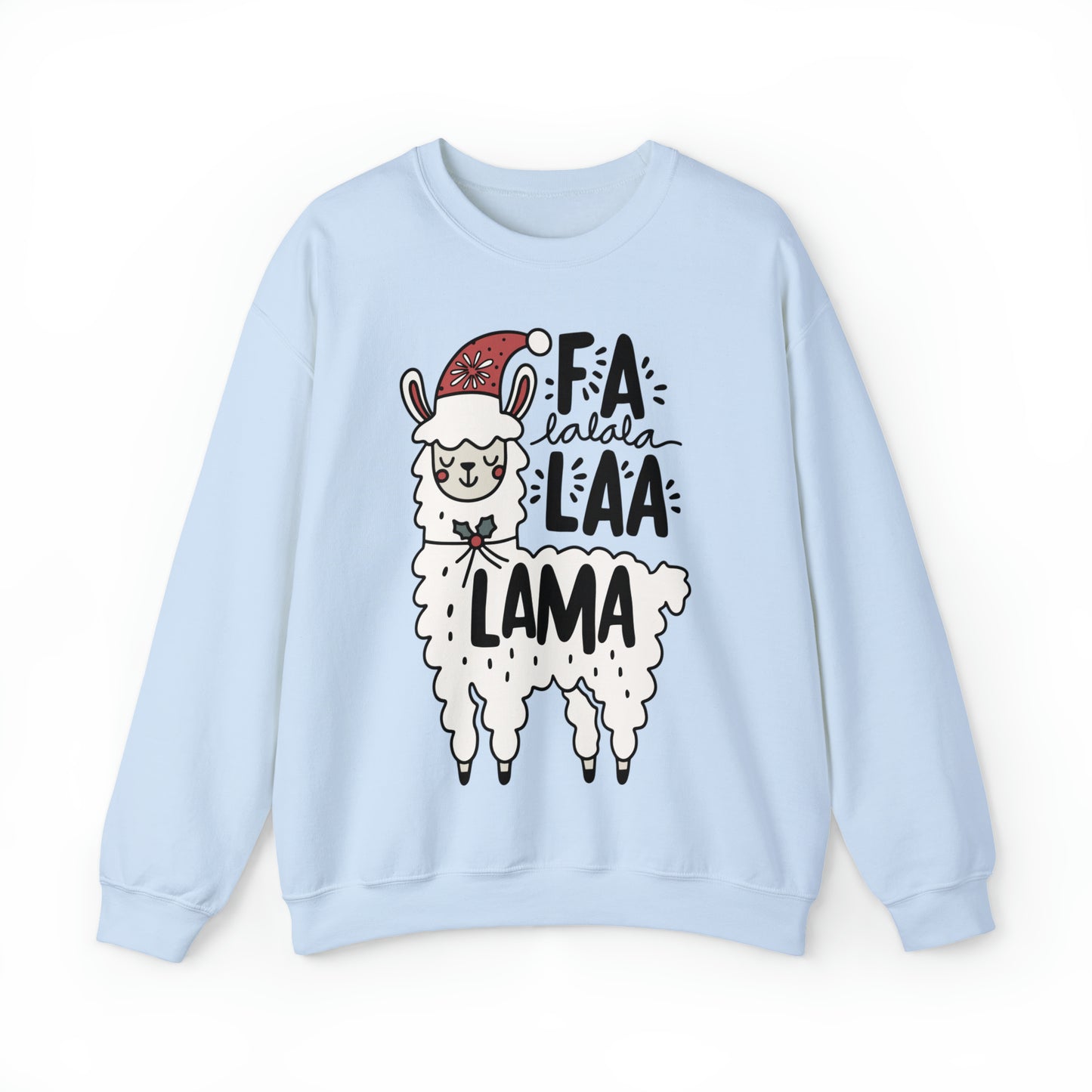 Festive Holiday Llama Christmas Unisex Crewneck Sweatshirt