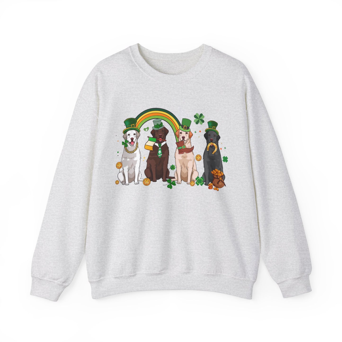 Labrador Dog Lover St. Patrick's Day Unisex Crewneck Sweatshirt