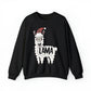 Festive Holiday Llama Christmas Unisex Crewneck Sweatshirt