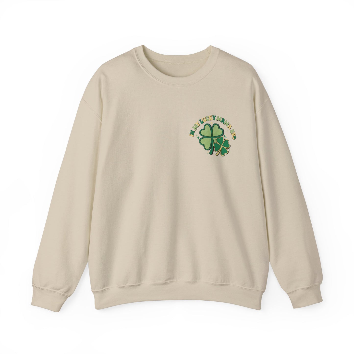 In My Lucky Mama Era Shamrock  St. Patrick's Day Unisex Crewneck Sweatshirt