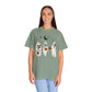 Boho Trick or Treating Ghosts holding Flowers and Pumpkins Comfort Colors Unisex Garment-Dyed T-shirt