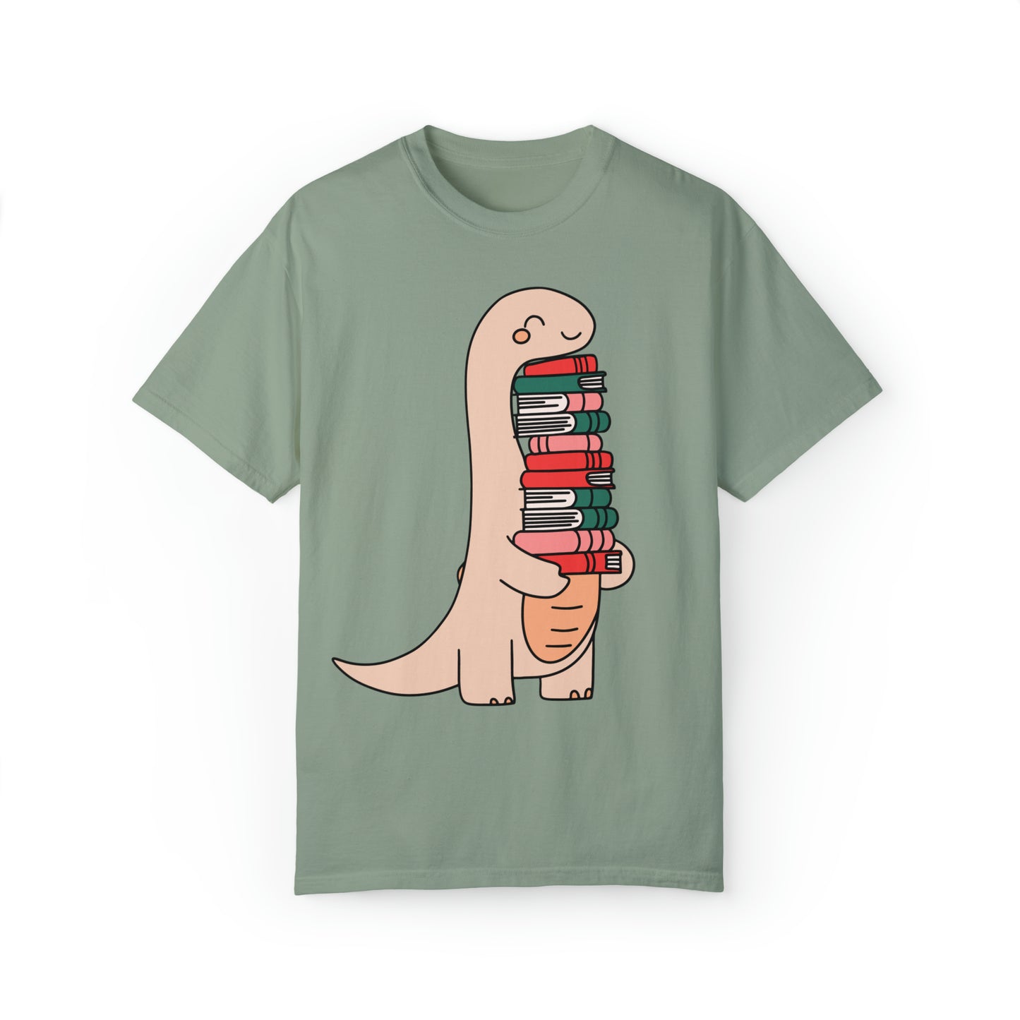 Dino-Reader Unisex Garment-Dyed T-shirt