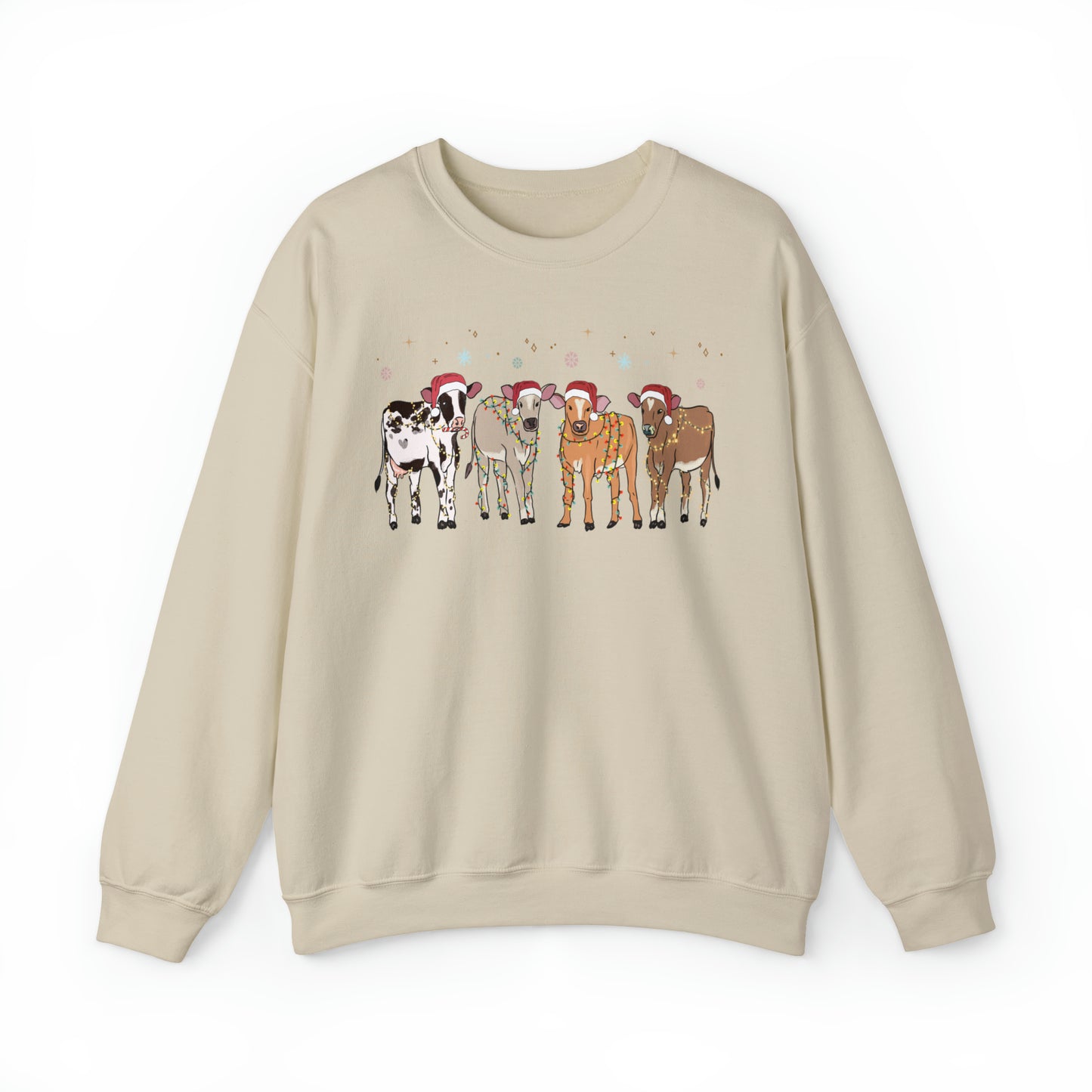 Moo-rry Christmas Cow Lover Unisex Sweatshirt