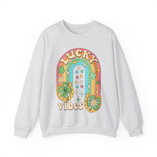 Lucky Vibes St. Patrick's Day Unisex Crewneck Sweatshirt