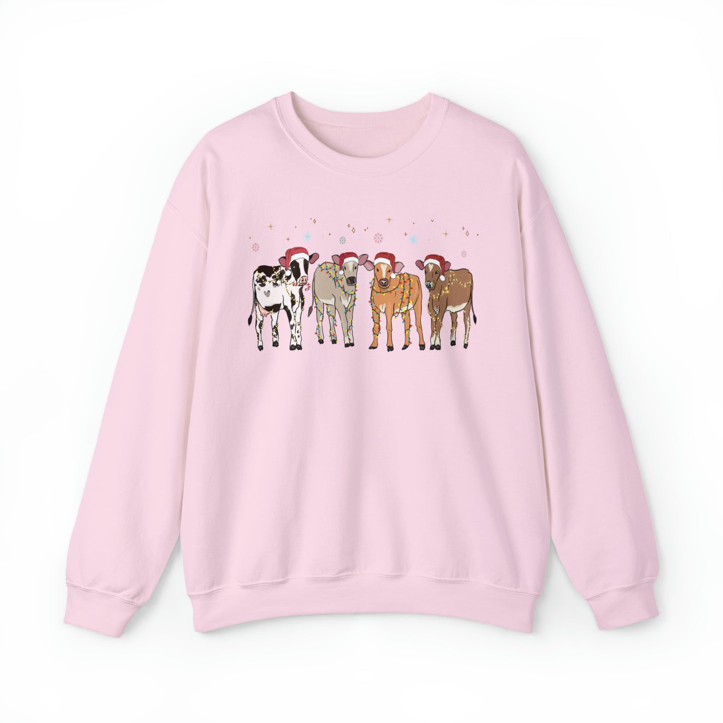 Moo-rry Christmas Cow Lover Unisex Sweatshirt