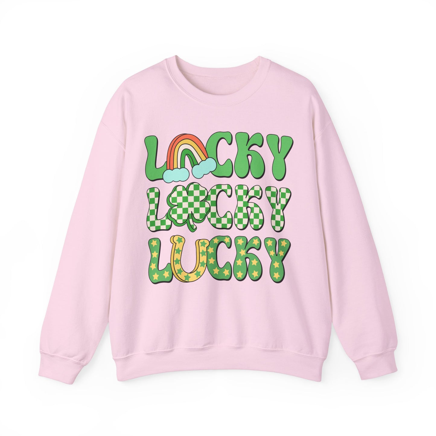 Lucky Lucky Lucky St. Patrick's Day Unisex Crewneck Sweatshirt