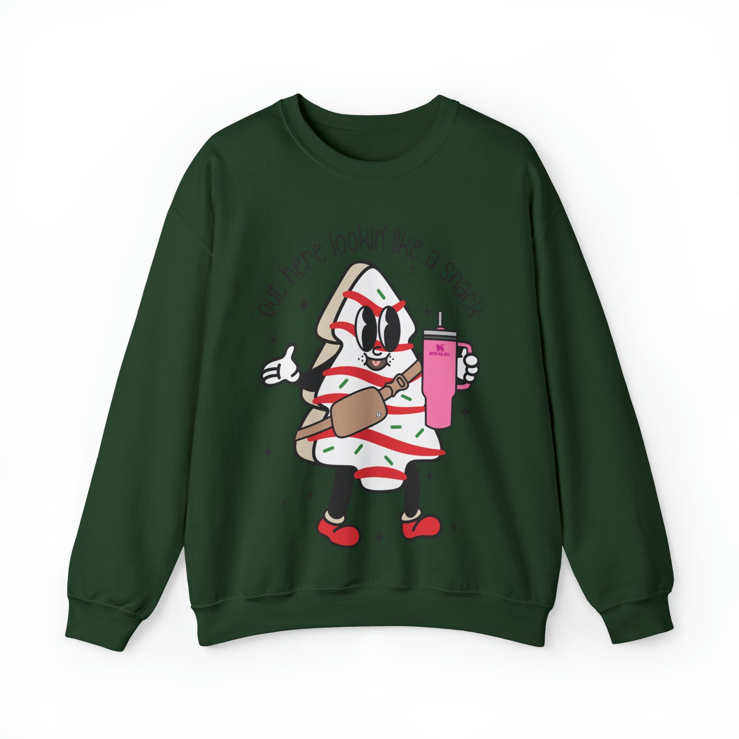 Snack-tastic Christmas Tree Cake Holiday Unisex Sweatshirt