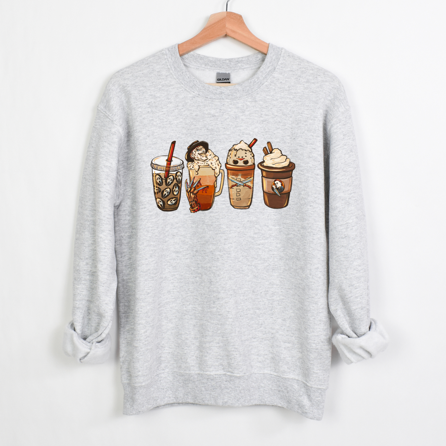 Horror Coffee Latte Unisex Sweatshirt