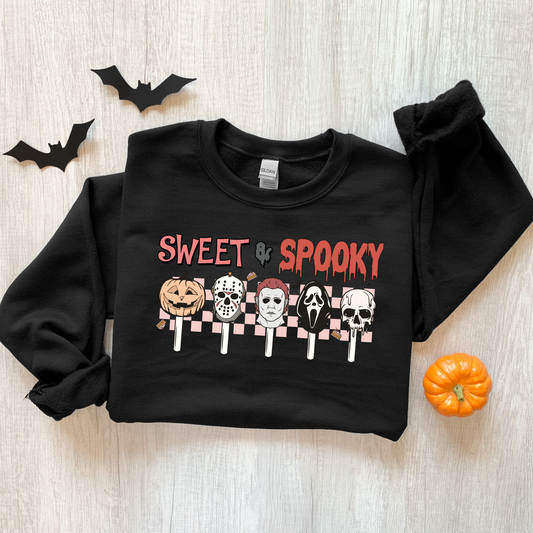 Sweet & Spooky Horror Movie Suckers Halloween Unisex Sweatshirt