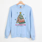 All Booked for Christmas Book Lover Christmas Tree Unisex Sweatshirt