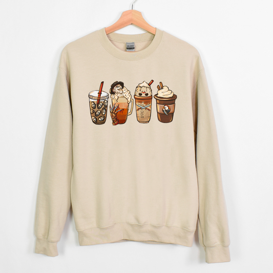 Horror Coffee Latte Unisex Sweatshirt