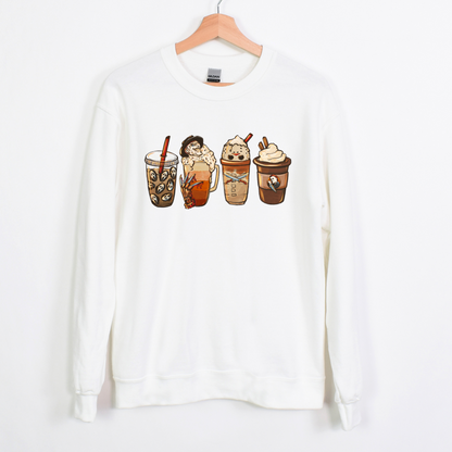 Horror Coffee Latte Unisex Sweatshirt