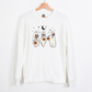 Ghost Flower Retro Halloween Unisex Sweatshirt