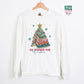 All Booked for Christmas Book Lover Christmas Tree Unisex Sweatshirt