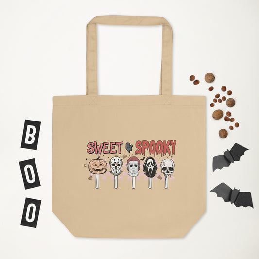 Sweet & Spooky Horror Movie Suckers Halloween Tote Bag