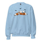 Ghost Cats with Pumpkins Halloween Unisex Sweatshirt