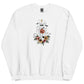 Floral Cat Ghost Halloween Unisex Sweatshirt