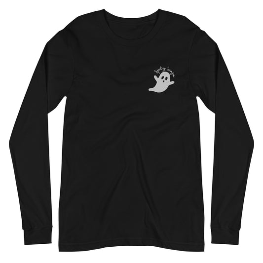 Embroidered Stay Spooky Unisex Long Sleeve Tee