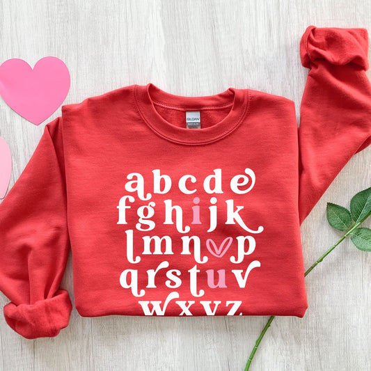 ABC I <3 U Unisex Sweatshirt