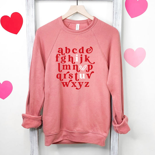 ABC I <3 U Unisex Sweatshirt