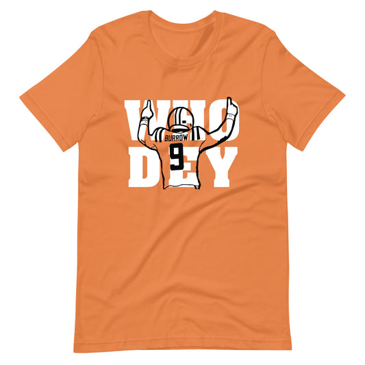 Who Dey Burrow Unisex T-Shirt