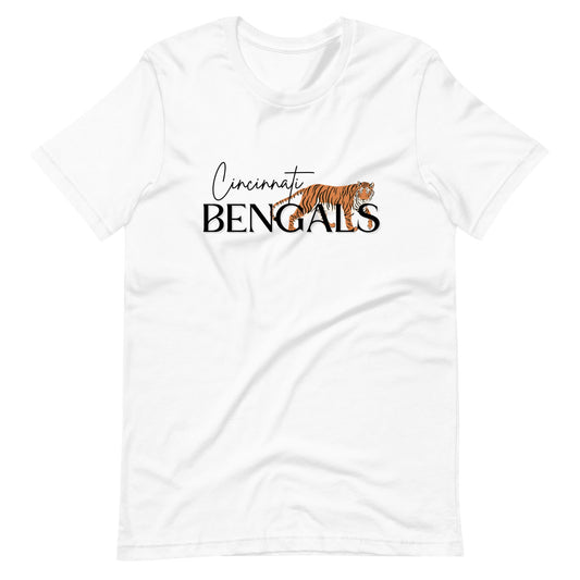 Walking Cincinnati Bengals Tiger Unisex T-Shirt