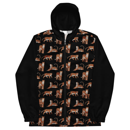 Black Bengal Tiger Men’s Windbreaker