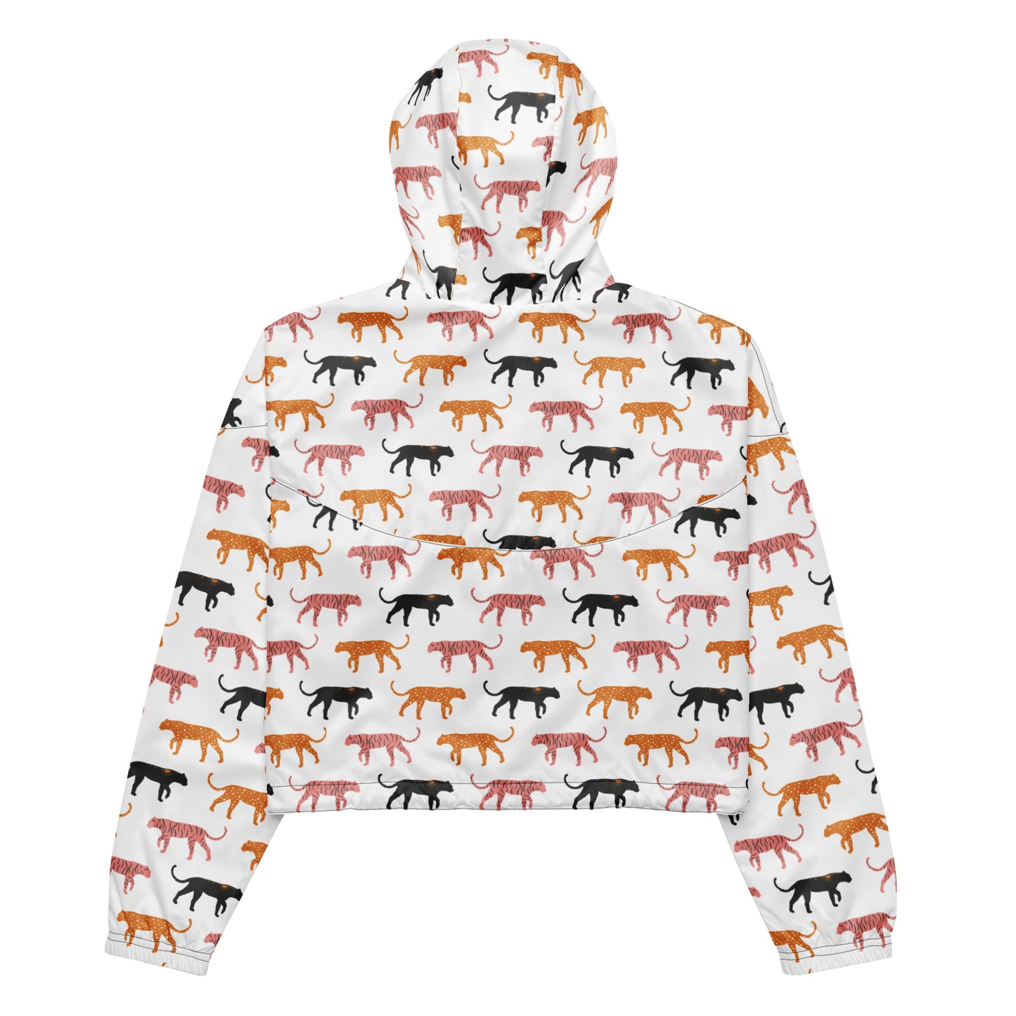 Colorful Cats Women’s Cropped Windbreaker