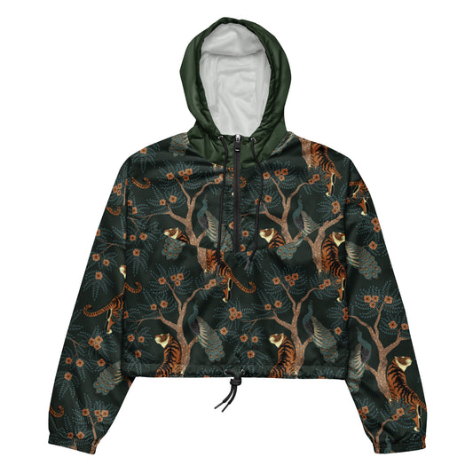 Jungle Bengal Women’s Cropped Windbreaker