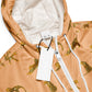 Orange Cheetah Women’s Cropped Windbreaker