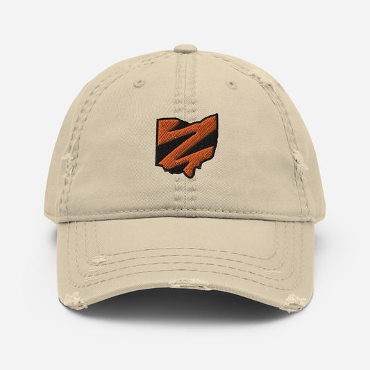 Ohio Tiger Stripes Distressed Dad Hat