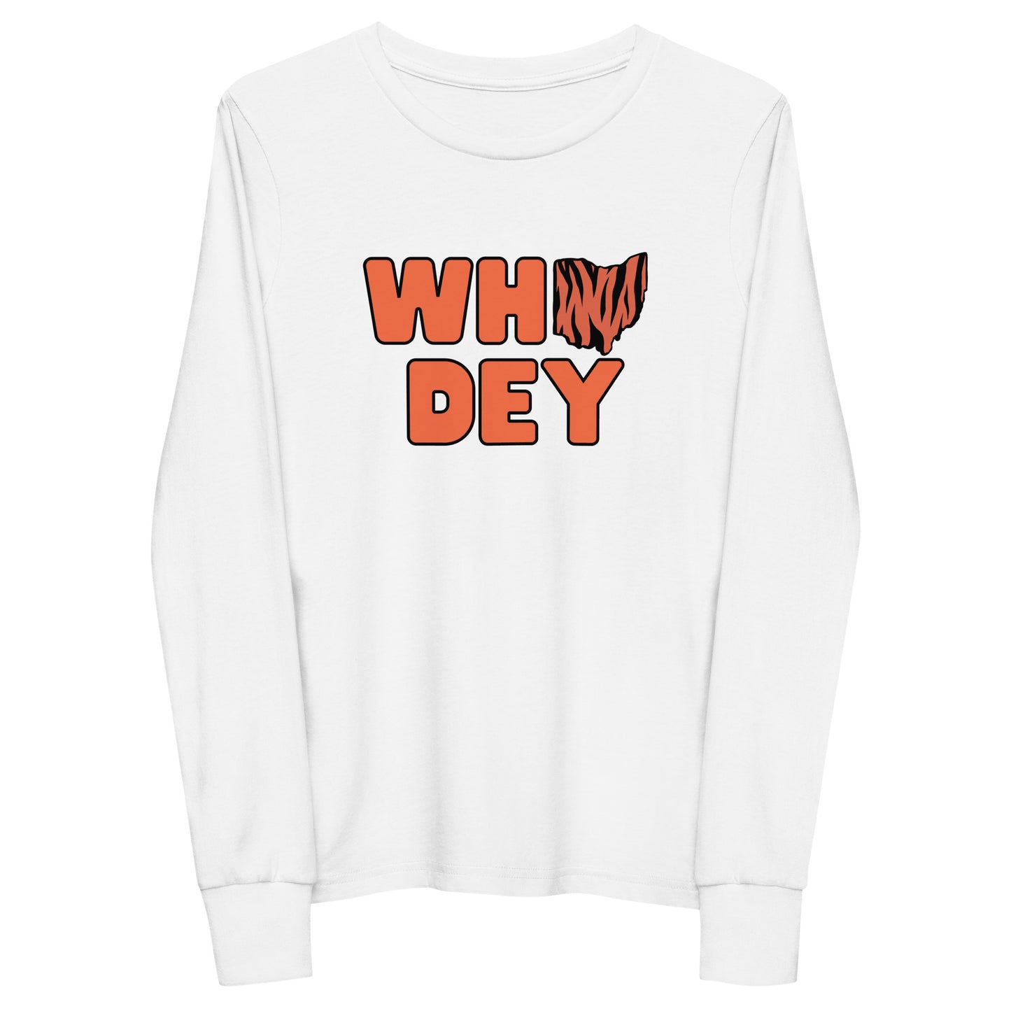 Who Dey Ohio Youth Long Sleeve Shirt